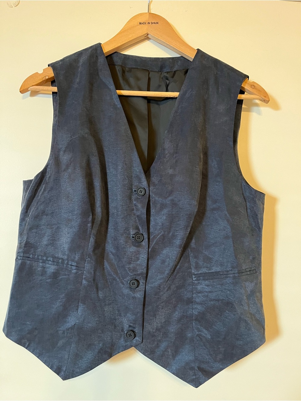 AllSaints Charcoal Suede Vest